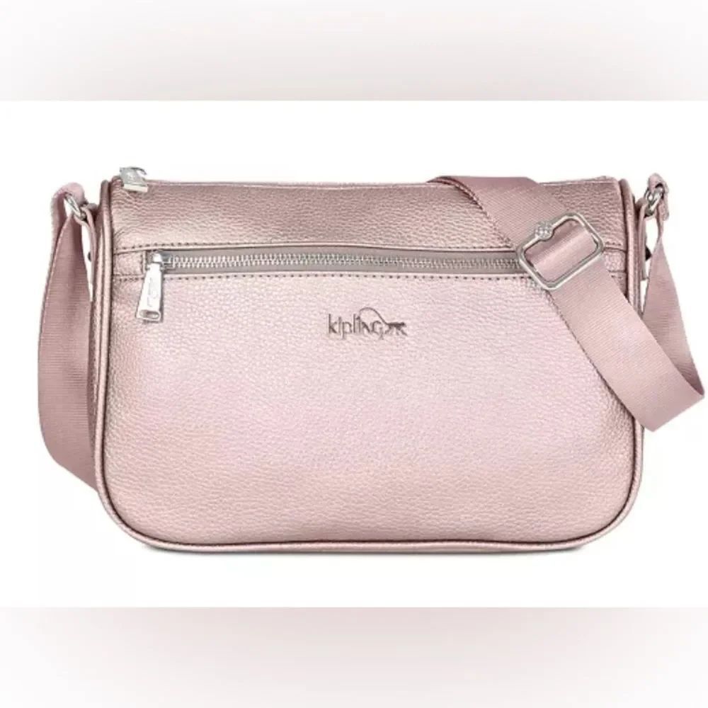 *Kipling Callie Metallic ROSE GOLD VEGAN LEATHER Handbag